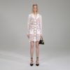 White Magnolia Lace Mini Dress